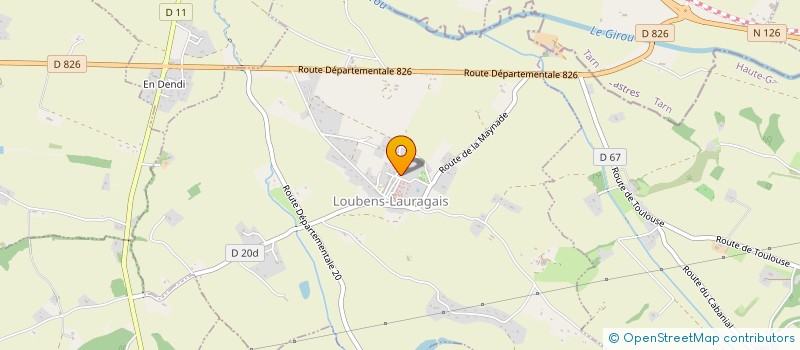 localisation de l'entreprise BCM SERVICES  SAUSSENS