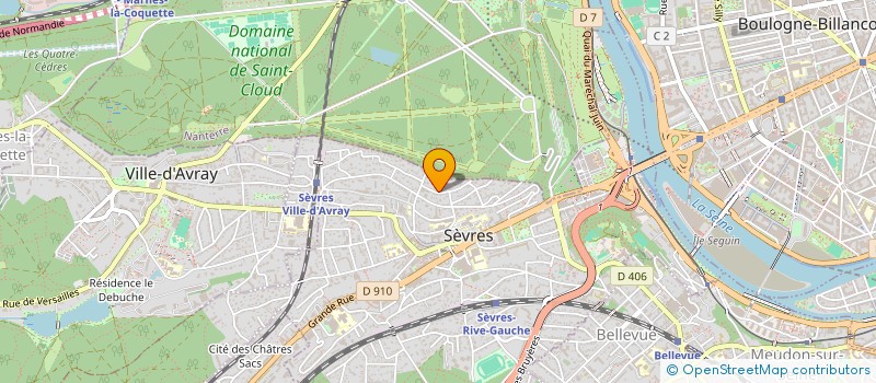 localisation de l'entreprise BCM TRADING à SEVRES