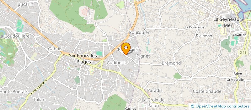 localisation de l'entreprise BCMA à SIX-FOURS-LES-PLAGES