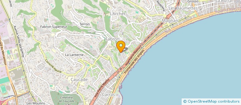 localisation de l'entreprise BCMAX INVEST à NICE