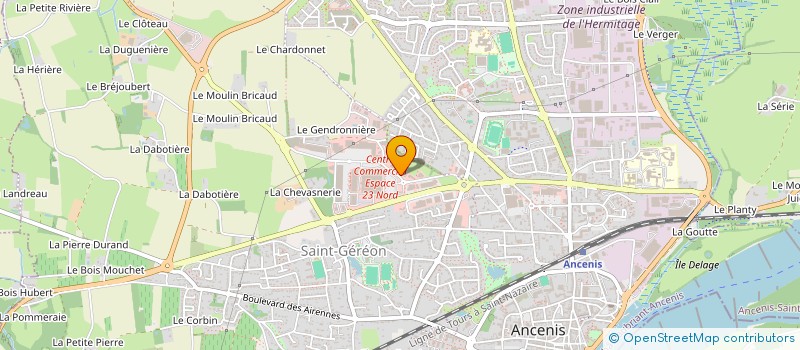 localisation de l'entreprise BCMC à ANCENIS-SAINT-GEREON