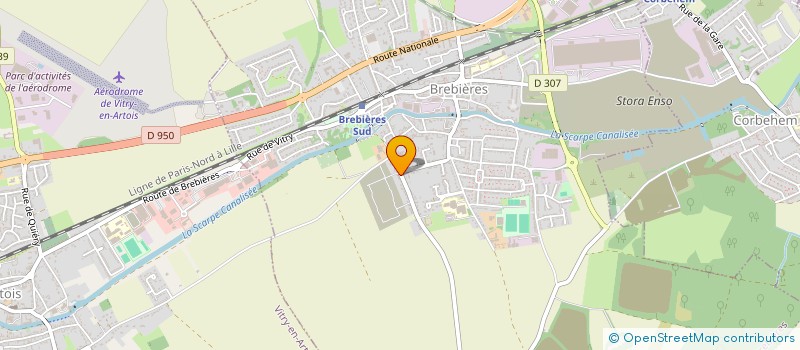 localisation de l'entreprise BCMI  BREBIERES