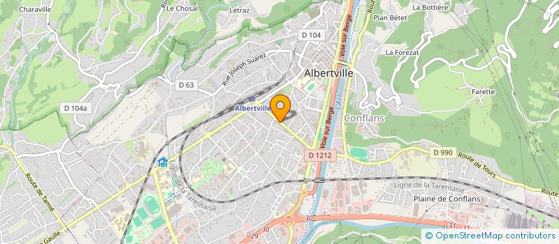 localisation de l'entreprise BCMT  ALBERTVILLE