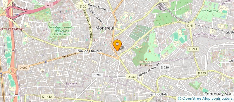 localisation de l'entreprise BCN DRIVER  MONTREUIL