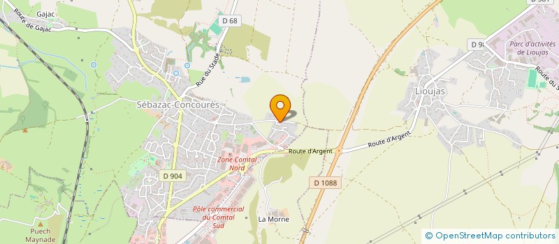 localisation de l'entreprise BCO FINANCE  SEBAZAC-CONCOURES