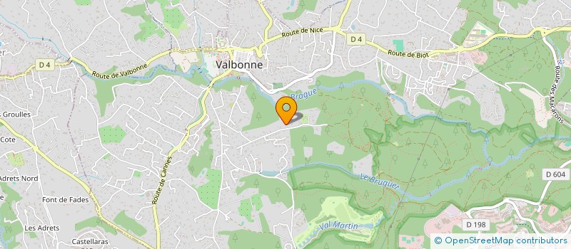 localisation de l'entreprise BCOME  VALBONNE