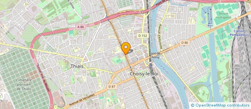 localisation de l'entreprise BCONSTRUCT  CHOISY-LE-ROI