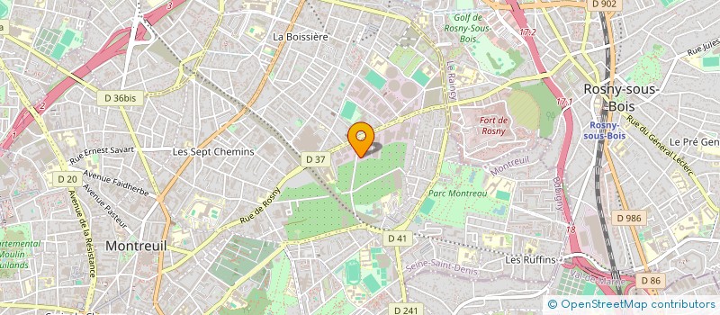 localisation de l'entreprise BCP à MONTREUIL