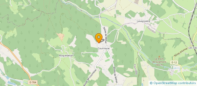 localisation de l'entreprise BCP  PAYRIGNAC