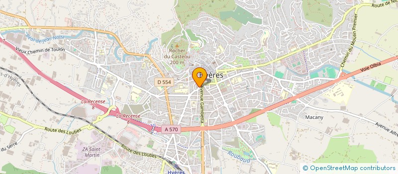 localisation de l'entreprise BCP IMMO+ à HYERES