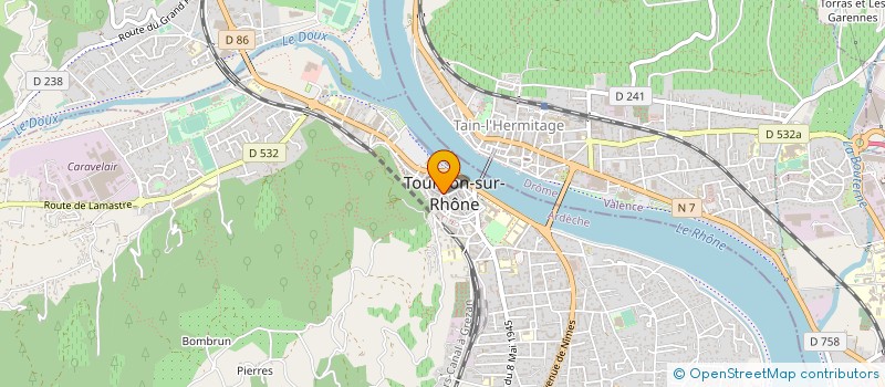localisation de l'entreprise BCR à TOURNON-SUR-RHONE