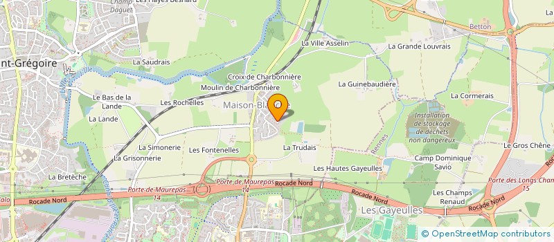 localisation de l'entreprise BCR à SAINT-GREGOIRE