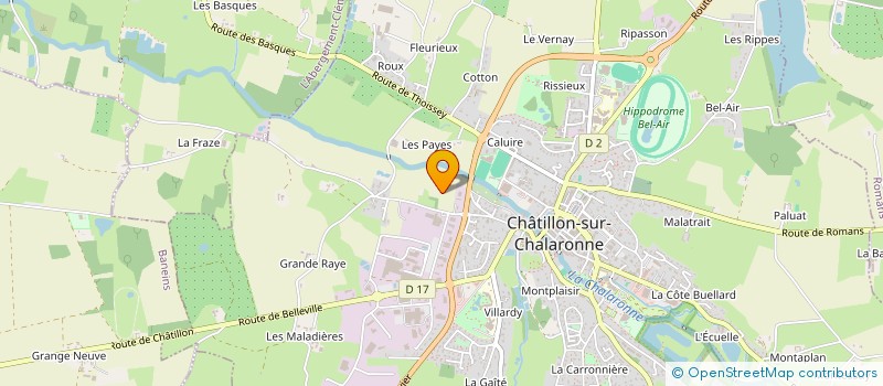 localisation de l'entreprise BCR à CHATILLON-SUR-CHALARONNE