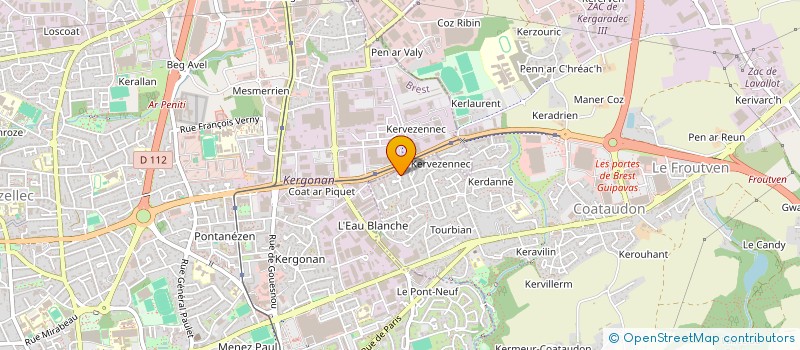 localisation de l'entreprise BCR CONCEPT à GUIPAVAS