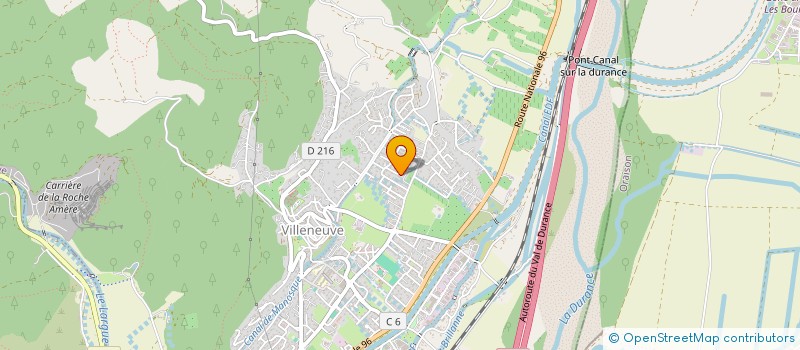 localisation de l'entreprise BCR IMMO  VILLENEUVE