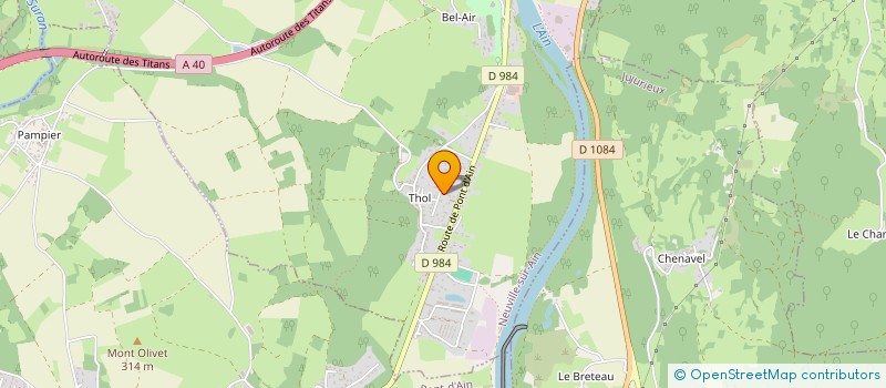 localisation de l'entreprise BCR NEUVILLOISE à NEUVILLE-SUR-AIN