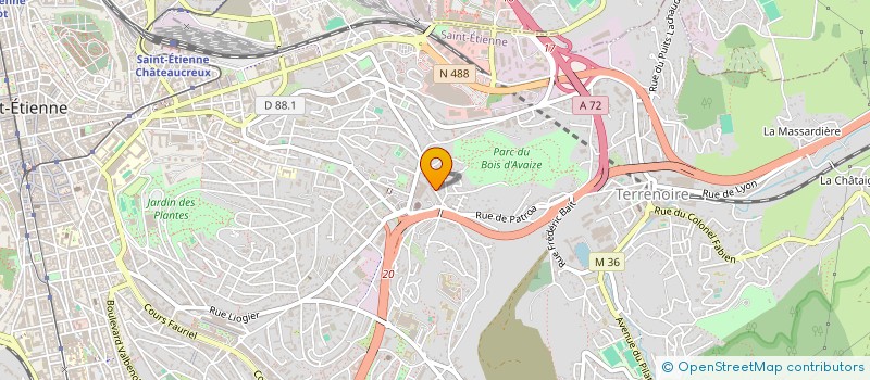 localisation de l'entreprise BCRI à SAINT-ETIENNE