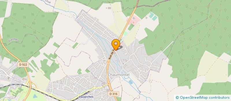 localisation de l'entreprise BCRI BATIMENT-CONSTRUCTION-RENOVATION-INDUSTRIELLE  CHAUMONTEL