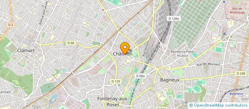 localisation de l'entreprise BCRM IMMO  CHATILLON