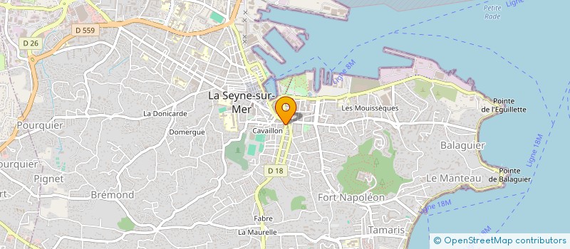 localisation de l'entreprise BCS à LA SEYNE-SUR-MER