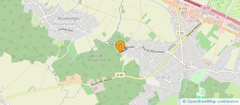 localisation de l'entreprise BCS  ORGEVAL