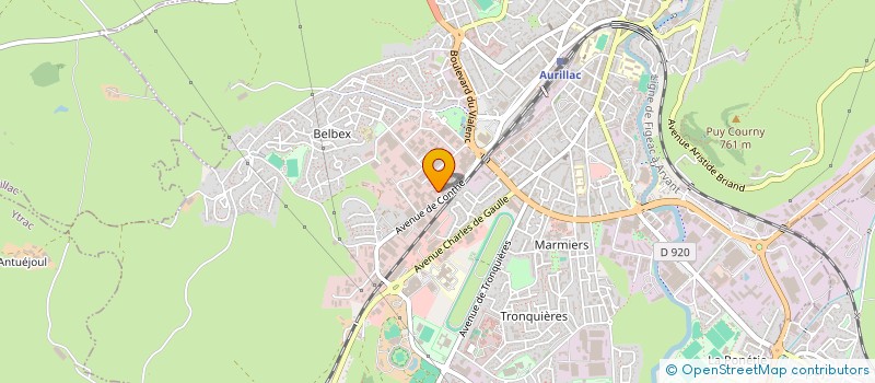 localisation de l'entreprise BCS BTP à AURILLAC