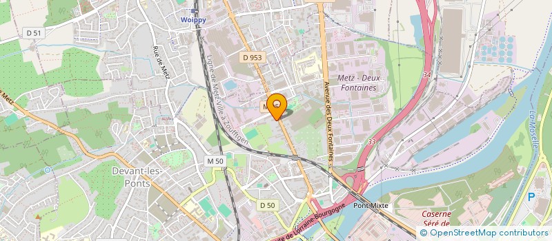 localisation de l'entreprise BCS INFORMATIQUE  METZ