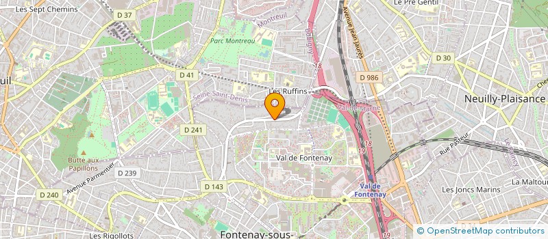 localisation de l'entreprise BCS RENOV ENERGIES à FONTENAY-SOUS-BOIS