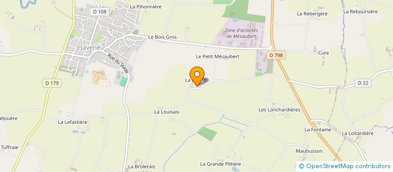 localisation de l'entreprise BCSMO  JAVENE