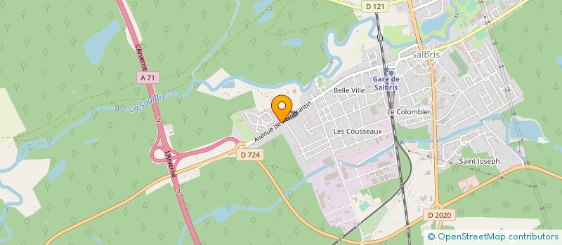 localisation de l'entreprise BCT  SALBRIS