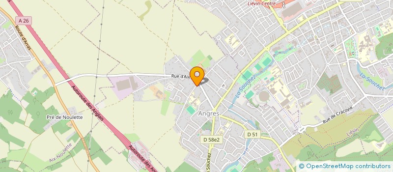 localisation de l'entreprise BCT à ANGRES