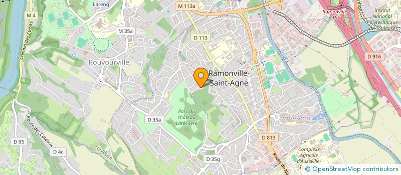 localisation de l'entreprise BCT BARDAGE COUVERTURE TOULOUSAINE  RAMONVILLE-SAINT-AGNE