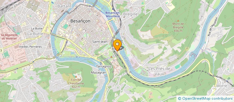 localisation de l'entreprise BCT (BESANCON COURTAGE EN TRAVAUX)  BESANCON