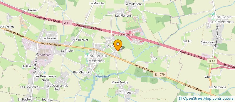 localisation de l'entreprise BCT01  VONNAS