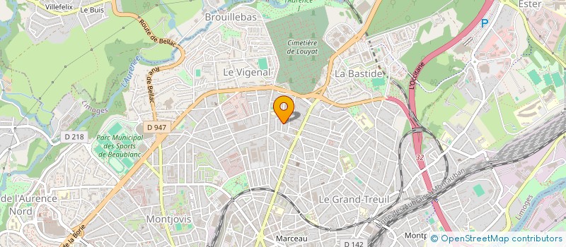 localisation de l'entreprise BCT87 à LIMOGES