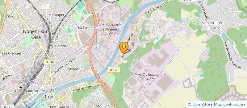 localisation de l'entreprise BCTVL à CREIL