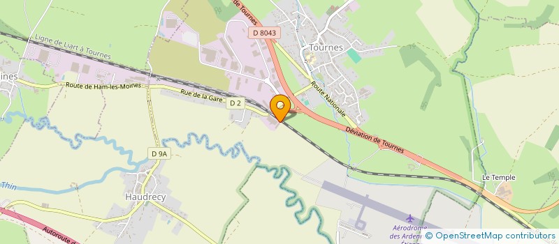 localisation de l'entreprise BCU  TOURNES