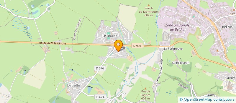 localisation de l'entreprise BCV  DRUELLE BALSAC