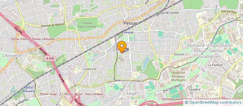 localisation de l'entreprise BCV  PESSAC