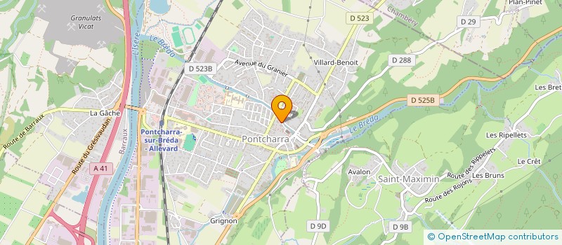 localisation de l'entreprise BCV  PONTCHARRA