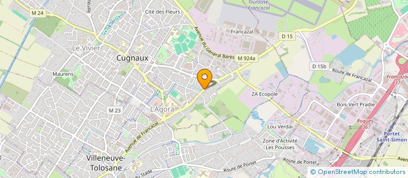 localisation de l'entreprise BCV LAVERIES à CUGNAUX
