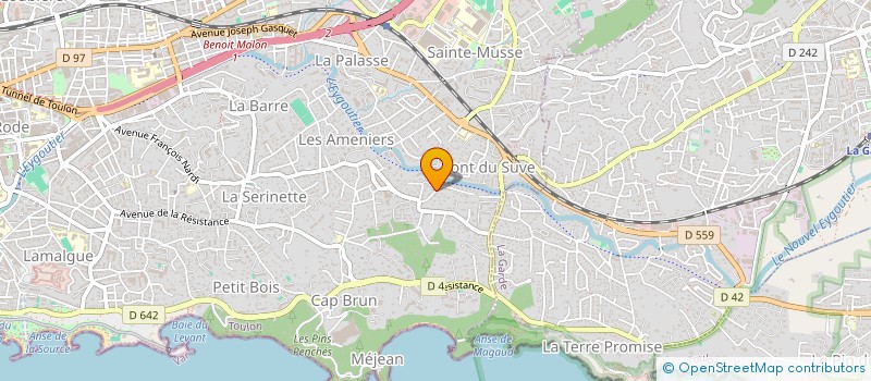 localisation de l'entreprise BCV NATURO  TOULON