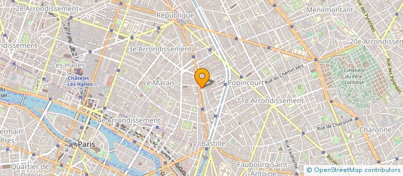 localisation de l'entreprise BCV SARL  PARIS