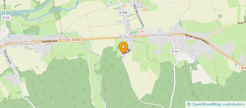 localisation de l'entreprise BCV TRANSP.  ECLEUX