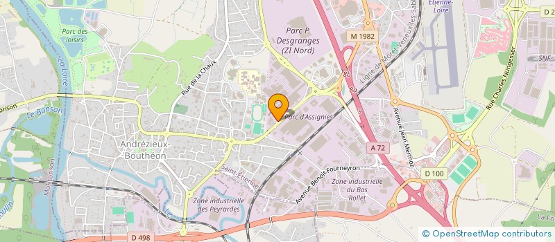 localisation de l'entreprise BCVD  ANDREZIEUX-BOUTHEON