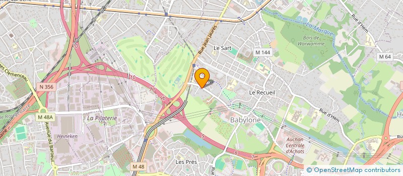 localisation de l'entreprise BCVF 2015 à VILLENEUVE-D'ASCQ