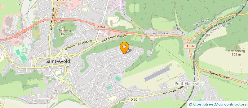 localisation de l'entreprise BCVM  SAINT-AVOLD