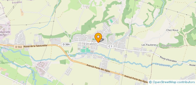 localisation de l'entreprise BCVP  ESTRABLIN