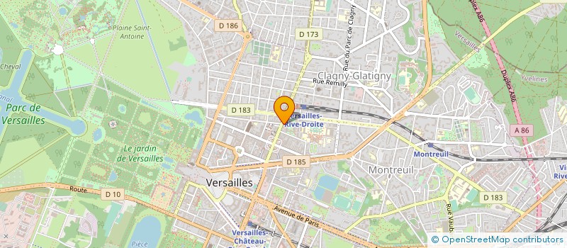 localisation de l'entreprise BCY CONSULTANTS à VERSAILLES