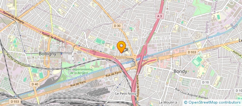 localisation de l'entreprise BCY TRANSPORT  BOBIGNY